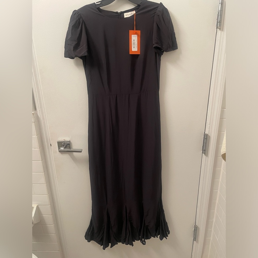 Rhode Lulani Dress, Black Size 4 - Picture 3 of 8